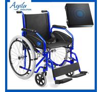 Sedia a Rotelle pieghevole con cuscino antidecubito - carrozzina per disabili