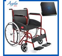 Sedia a Rotelle pieghevole con cuscino antidecubito - carrozzina per disabili