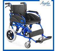 Sedia a Rotelle pieghevole da transito in alluminio con freno carrozzina AGILA