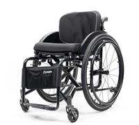 Sedia a Rotelle Pieghevole Leggera ad Autospinta,carrello da viaggio | Pedane elevabili regolabili,con Freno Manuale e Leva for Gradini,per tutti i terreni leggeri(B,W40cm/15.7in)