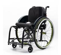 Sedia a Rotelle Pieghevole Leggera,Sedia a Rotelle Autospinta da Trasport | Freno leva, Ruote sgancio rapido,Alluminio,Carrozzina Compatta,Tutto Terreno,per disabili(B,W38cm/15in)