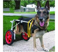 Sedia a rotelle regolabile a 2 ruote per cani di grossa taglia, aiuto universale per la mobilità del cane per feriti, disabili e amputati, carrello di supporto per la riabilitazione del cane