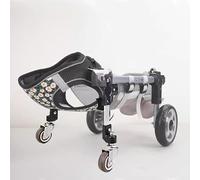 Sedia A Rotelle Regolabile A 4 Ruote Per Cani, Per Zampe Anteriori E Posteriori - Ausilio Alla Mobilità Leggero Per Cani Feriti, Disabili O Anziani - Adatto A Razze Di Piccola E Grande Taglia(4wheel,X