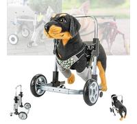Sedia a rotelle regolabile a 4 ruote per zampe anteriori, supporto leggero per la mobilità degli animali domestici, supporto per cani disabili con debolezza della gamba anteriore, passeggino per una