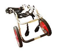 Sedia a rotelle regolabile per animali domestici disabili, leggera, facile da montare, carrello per riabilitazione delle gambe posteriori per cani di piccola taglia (taglia XXS)
