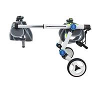 Sedia a rotelle regolabile per animali domestici disabili, pieghevole, a 2 ruote, per riabilitazione, esercizi, supporto per la mobilità dei cani