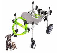 Sedia a rotelle regolabile per cani con supporto completo delle gambe, facile da montare, passeggino per cani anziani, ideale per passeggiate ed esercizi
