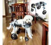 Sedia a rotelle regolabile per cani con supporto per zampe posteriori - Aiuto per la mobilità per tutte le razze - Aiuta cani con lesioni alle gambe o disabilità