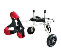 Sedia a rotelle regolabile per cani con supporto per zampe posteriori, leggero aiuto per la mobilità degli animali domestici con paralisi, lesioni o debolezza