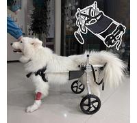 Sedia a rotelle regolabile per cani con supporto per zampe posteriori, migliora la mobilità e il comfort per artrite, invecchiamento e lesioni in cani di taglia media e grande