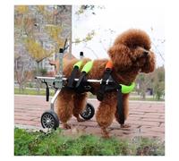 Sedia a rotelle Regolabile per Cani con Zampe Posteriori, Carrello Leggero con Supporto per Animali Domestici e Imbracatura, Multicolore, Taglia XS, Ideale per Cani disabili, migliora la Mob