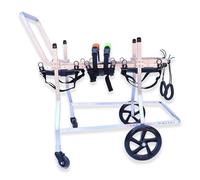 Sedia a rotelle regolabile per cani di grossa taglia con problemi di mobilità, supporta displasia dell'anca e disabilità, capacità 15-60 kg