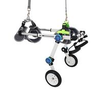 Sedia a rotelle regolabile per cani di piccola taglia, carrello per zampe posteriori disabili, leggero aiuto per la mobilità del cane, supporta la riabilitazione delle zampe posteriori (XXXS)