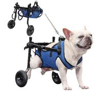 Sedia a rotelle regolabile per cani di piccola taglia, per gambe posteriori, tutore per gambe, supporto per la mobilità per piccoli animali domestici disabili anziani