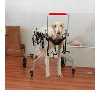 Sedia a rotelle regolabile per cani disabili, carrello leggero per cani feriti/zoppi, supporto per gambe anteriori e posteriori, rimorchio per bici per cani durevole