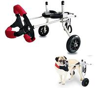 Sedia a rotelle regolabile per cani disabili di grandi dimensioni, carrello riabilitativo per gambe posteriori, aiuto per la mobilità per animali domestici feriti o anziani, sedia a rotelle per cani
