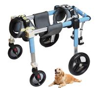 Sedia a rotelle regolabile per cani disabili, leggera, supporto completo per la mobilità delle gambe anteriori e posteriori, facile da pulire, per una migliore mobilità
