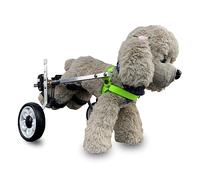 Sedia a rotelle Regolabile per Cani per Le Zampe Posteriori - Carrello di Supporto per la Mobilità con Doppie Ruote per la Riabilitazione dei Cuccioli (Taglia: XXS) - Supporto Perfetto per c