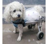 Sedia a rotelle regolabile per cani per mobilità Passeggino a 2 ruote per riabilitazione della gamba posteriore Supporto per tutto il corpo Carrello per animali domestici per cani Comodo e facile da
