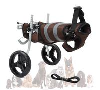 Sedia a rotelle regolabile per cani, supporto per gambe posteriori (grigio, taglia C)
