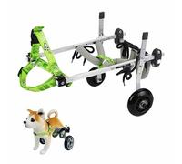 Sedia a rotelle regolabile per la mobilità degli animali domestici, supporto leggero per gambe e fianchi per riabilitazione canina, taglia L, perfetta per cani che necessitano di assistenza