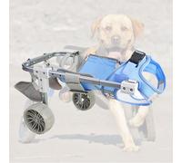 Sedia a rotelle regolabile per zampe posteriori - Carrello leggero per la mobilità a 2/4 ruote per animali domestici disabili, supporto per arti posteriori, tutore per gambe del cane per un migliore