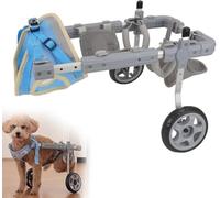 Sedia a rotelle regolabile per zampe posteriori - Carrello per animali domestici con ruote e supporto per i fianchi per cani di piccola taglia con paralisi - Migliorare li per Did Pets