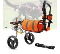 Sedia a rotelle regolabile per zampe posteriori, passeggino leggero con 2 ruote, aiuto per la mobilità per animali disabili, bretelle per gambe e fianchi per cani
