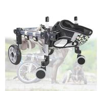 Sedia a rotelle regolabile per zampe posteriori, supporto leggero per animali disabili, supporto per la mobilità degli arti posteriori, perfetta per la riabilitazione del cane e l'assistenza alla