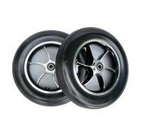 Sedia a rotelle, Ruote anteriori girevoli for sedia a rotelle elettrica, confezione da 2, pneumatici pieni multicolore con viti(Schwarz)