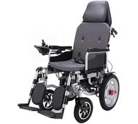 Sedia A Rotelle Sedia A Rotelle Elettrica Pieghevole Leggera, Sedia A Rotelle Elettrica con Poggiatesta, con Schienale Richiudibile E Doppio Motore Potente Trasit Travel Portatile per Disab, C