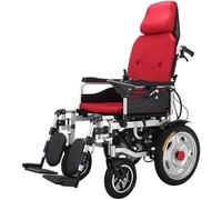 Sedia A Rotelle Sedia A Rotelle Elettrica Pieghevole Leggera, Sedia A Rotelle Elettrica con Poggiatesta, con Schienale Richiudibile E Doppio Motore Potente Trasit Travel Portatile per Disab, D