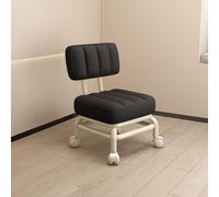 Sedia a rotelle, sgabello basso, piccolo sgabello per la casa, sgabello per nail art, sgabello da divano, sgabello per la casa pigro, rotazione a 360 gradi, sgabello basso pratico per il lavoro,