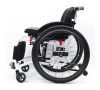Sedia A Rotelle Sportiva Leggera Per Adulti, Sedia A Rotelle Del Trasporto Pieghevole Sport Ergonomico, Sedia Manuale Autoproprizzata Con Anti-tipper, Tutto Il Terreno Esterno E Sedie A Rotelle Intern