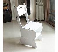 Sedia a Scala Pieghevole in Legno per Biblioteca, 2 in 1, Sgabello Multifunzionale Leggero e Portatile, Sgabello a 4 gradini, Scale a pioli a Doppio Uso, Supporto per Esposizione e