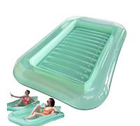 Sedia a sdraio da piscina, galleggianti per piscina, pieghevole, ispessita, ergonomica, curva, per viaggi in famiglia, campeggio, vacanze al lago, all'aperto, estate, spiaggia