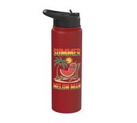 Sedia a sdraio da spiaggia con anguria per vacanze estive Stainless Steel Insulated Water Bottle