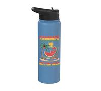 Sedia a sdraio da spiaggia con anguria per vacanze estive Stainless Steel Insulated Water Bottle