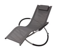 SEDIA A SDRAIO GRIGIO, POLTRONA DA GIARDINO, SEDIA DA GIARDINO, SEDIA A DONDO...