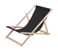 Sedia a Sdraio in Legno di Faggio Woodok Ideale per Spiaggia Balcone Terrazzo