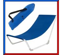 Sedia a Sdraio Lettino da Mare Spiaggia Piscina Balcone Giardino Sacca Portatile