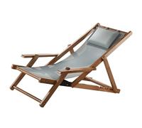 Sedia a sdraio pieghevole in bambù, comoda sedia regolabile per esterni per spiaggia e uso interno, forte portante, design regolabile a quattro velocità