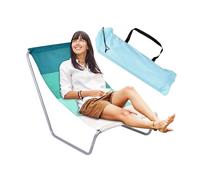 Sedia a sdraio pieghevole - letto di amaca portatile, reclinabile da campeggio leggero | Chaise sedile regolabile all'aperto, per la spiaggia piscina patio giardino cortile da picnic per le vacanz