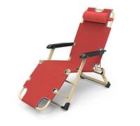 Sedia a sdraio pieghevole Zero Gravity, regolabile, imbottita in cotone, per giardino e patio, leggera, supporta fino a 150 kg, elegante mobile relax arancione