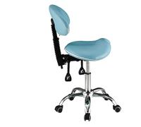 Sedia a Sella con ruote, sedia professionale del salone del laboratorio, sedia ergonomica rotolante regolabile in altezza dell'igienista dentale, per l'ufficio medico del dentista della clinica del sa