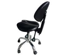 Sedia a Sella con ruote, sedia professionale del salone del laboratorio, sedia ergonomica rotolante regolabile in altezza dell'igienista dentale, per l'ufficio medico del dentista della clinica del sa