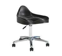 Sedia a sella Sgabello a sella Sgabello a sella con ruote Sgabello idraulico con ruote Adatto for uffici, studi di trucco(Black)