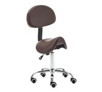 Sedia A Sella, Sgabello Ergonomico E Confortevole Con Ruote, Sgabello A Sella Con Schienale, For Centri Massaggi, Cliniche, Centri Benessere E Studi Medici(Color1)