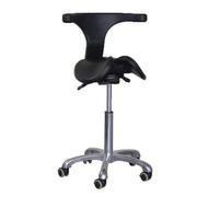 Sedia A Sella, Sgabello Ergonomico E Confortevole, Con Schienale, Altezza Regolabile, For Centri Massaggi, Cliniche, Centri Benessere E Studi Medici.