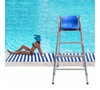 Sedia a torre portatile con scala e parasole per la sicurezza della piscina e il salvataggio di emergenza